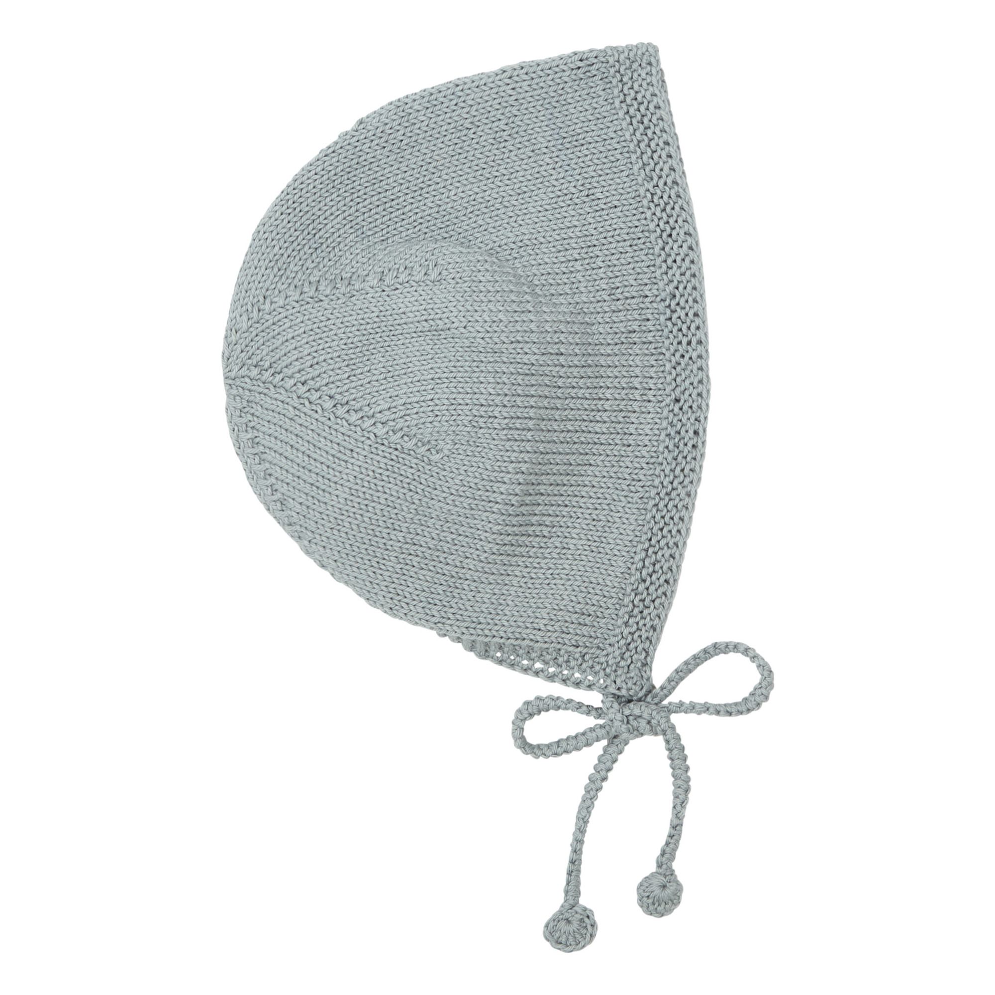 Knitted Beanie | Grey blue- Product image n°0