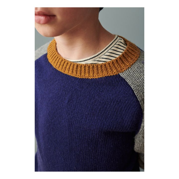 Maglione Poa il lana merino | Blu- Immagine del prodotto n°2