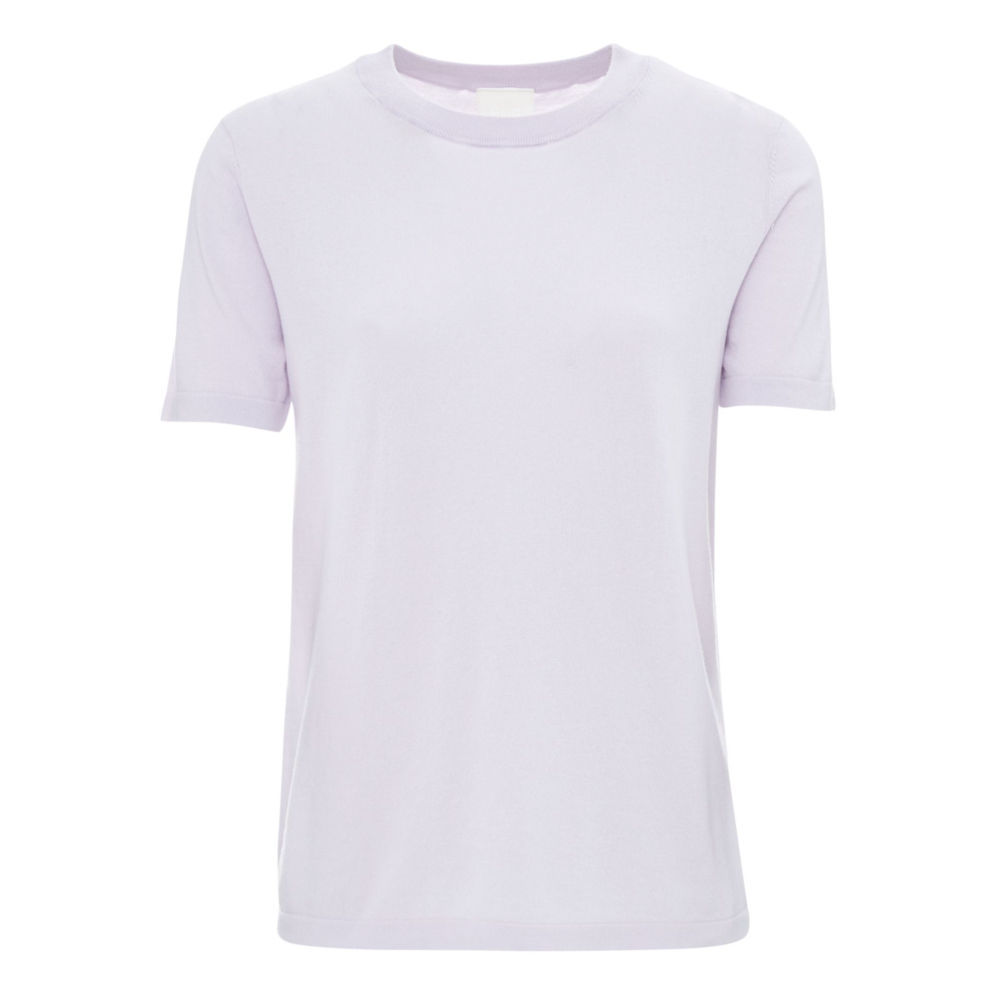 Organic Cotton Fine Knit T-Shirt - Women's Collection | Lilac- Product image n°0