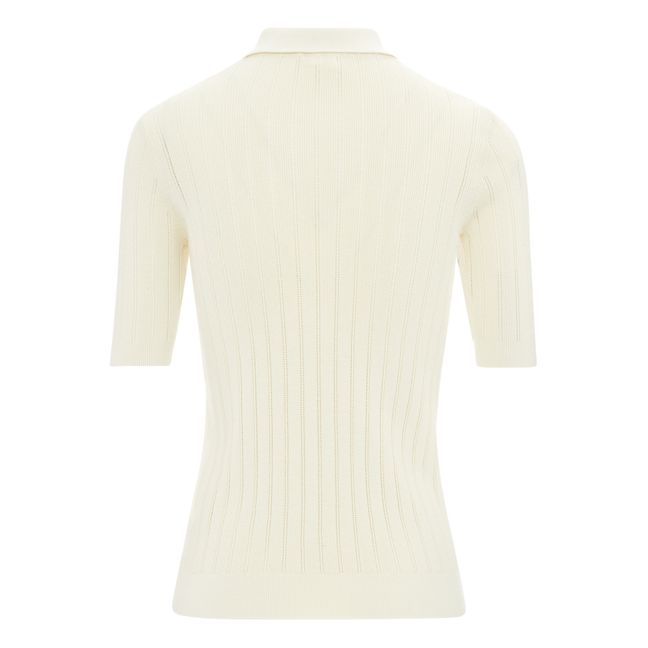 Polo de algodón orgánico - Colección Mujer | Crudo