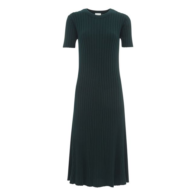 Robe Rib Coton Bio - Collection Femme | Vert foncé