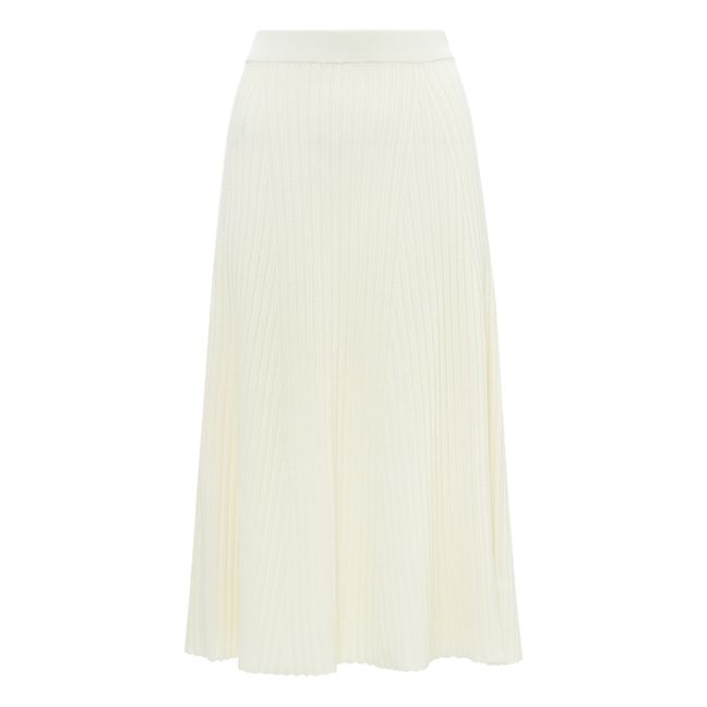 Falda de algodón orgánico - Colección Mujer | Crudo
