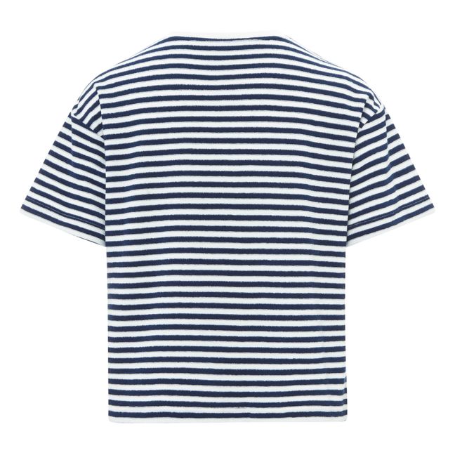 Camiseta de rizo Le Boxy - Colección Mujer | Azul Marino