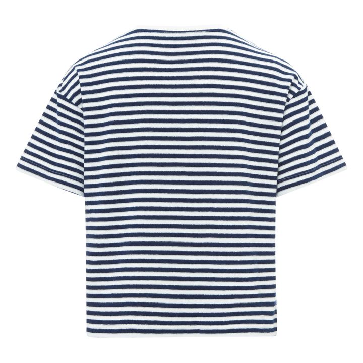 Le Boxy Terry Cloth T-Shirt - Women's Collection | Navy blue- Product image n°2