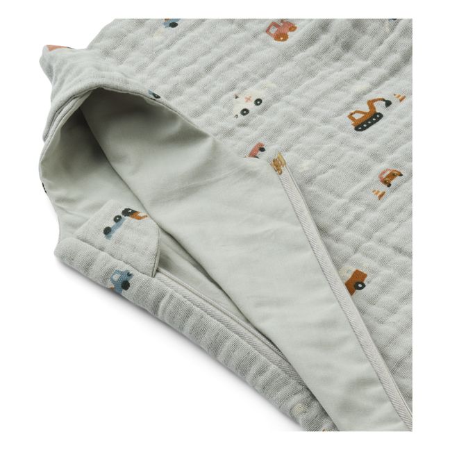 Babyschlafsack aus Bio-Baumwolle Flora | Taubengrau