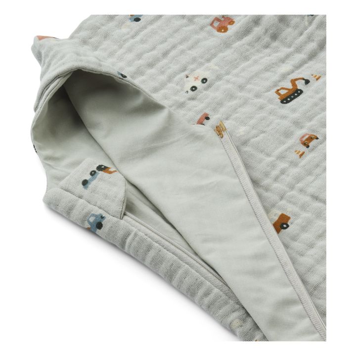 Saco de dormir de algodón ecológico Flora | Gris Tórtolo- Imagen del producto n°2