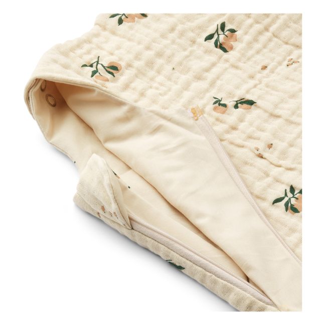 Saco de dormir de algodón ecológico Flora | Rosa Melocotón