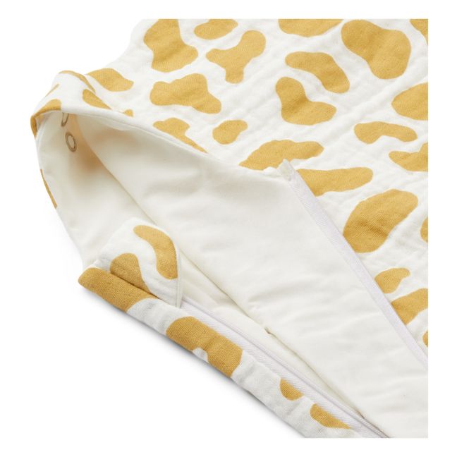 Saco de dormir de algodón ecológico Flora | Amarillo
