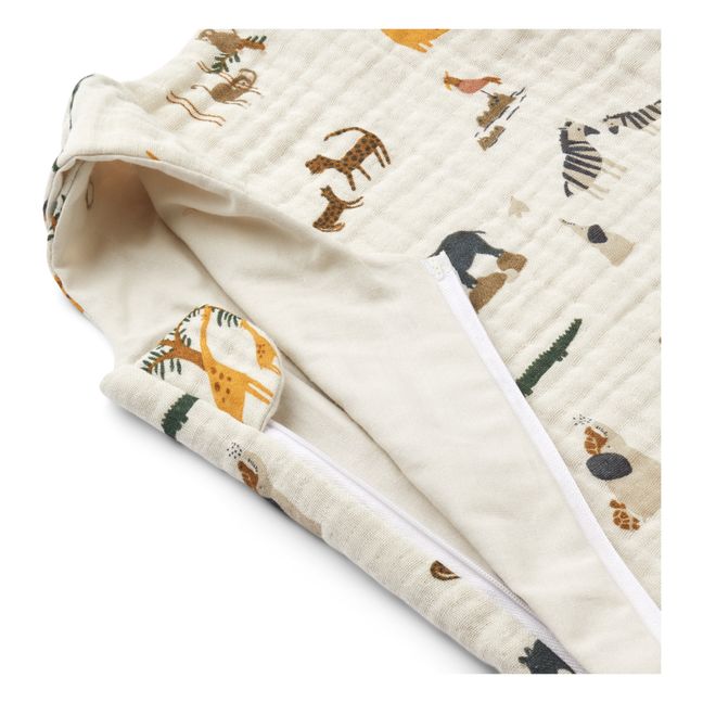 Babyschlafsack aus Bio-Baumwolle Flora | Beige