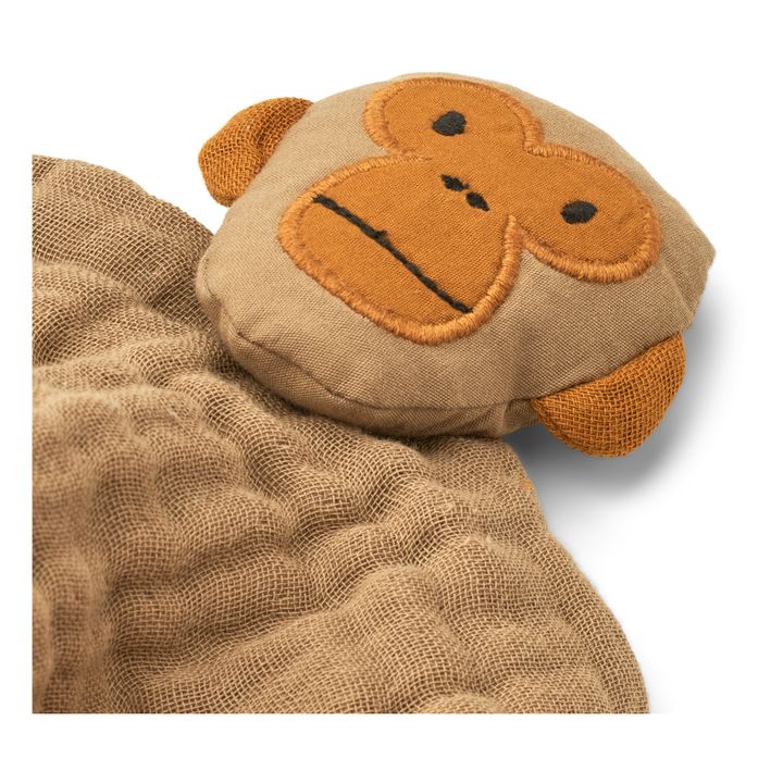 Amaya Organic Cotton Monkey Cuddle Cloth | Beige- Produktbild Nr. 1
