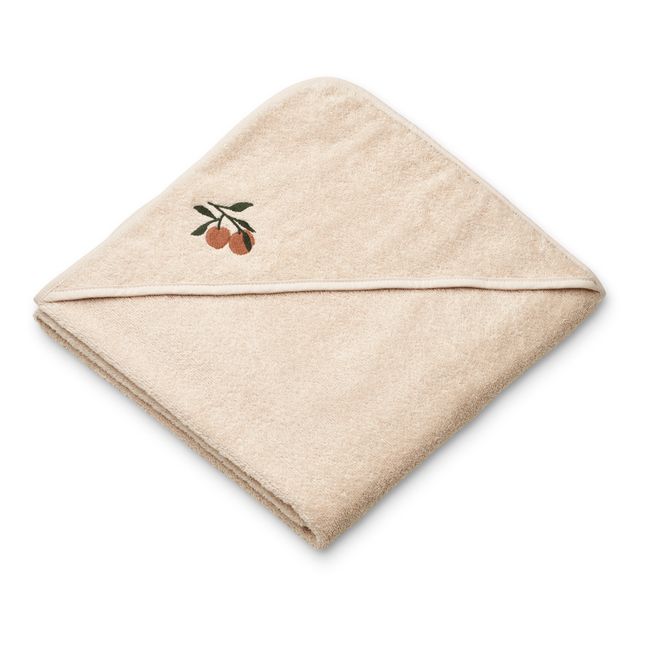 Cape de bain en coton bio Goya | Rose pêche