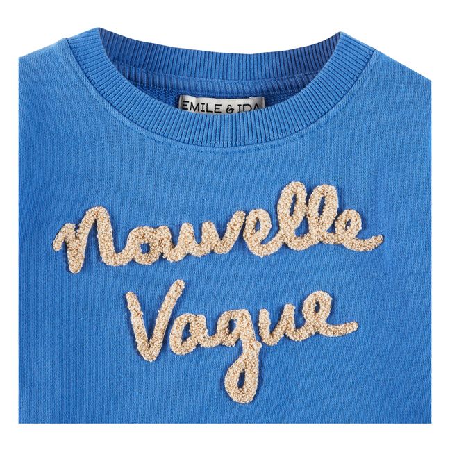 Sweatshirt aus Bio-Baumwolle Nouvelle Vague | Blau