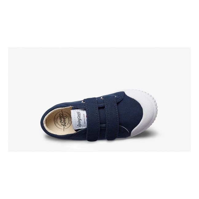 G2 Canvas Scratch Lowrise Sneakers | Navy blue