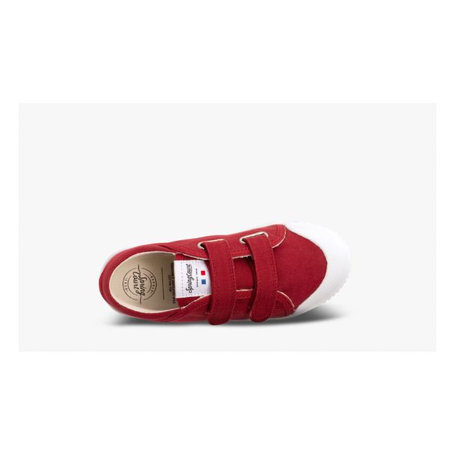Zapatillas bajas con velcro G2 Canvas | Rojo
