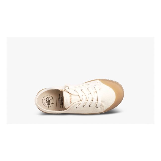 Zapatillas bajas de lona con cremallera G2 Heavy | Blanco Roto