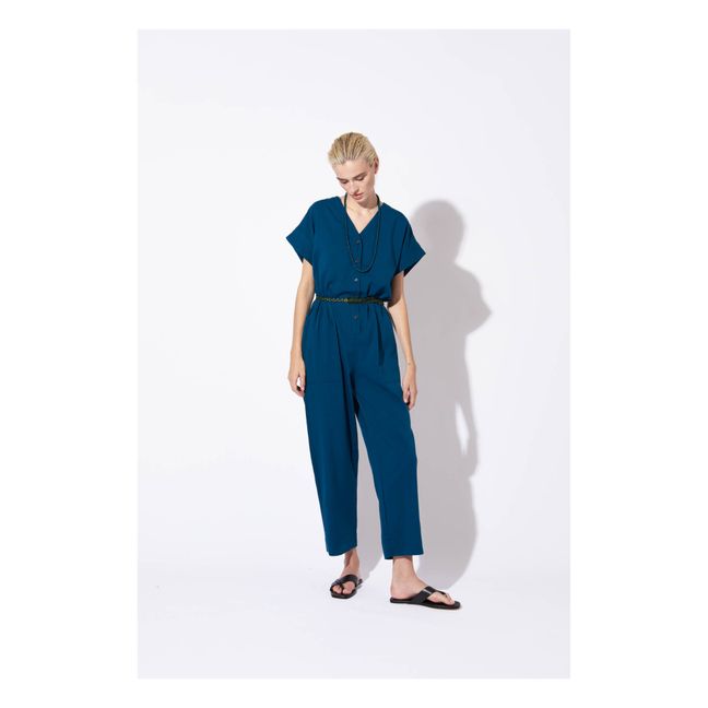 Mony Jumpsuit | Blu petrolio