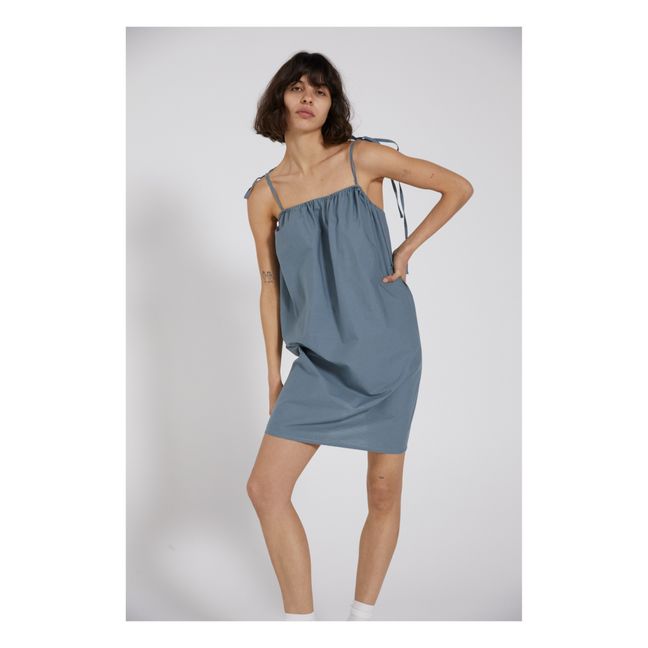 The Halter Organic Cotton Striped Dress | Blaugrün