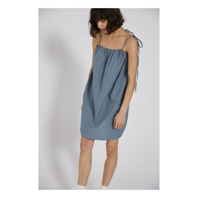 The Halter Organic Cotton Striped Dress | Blaugrün