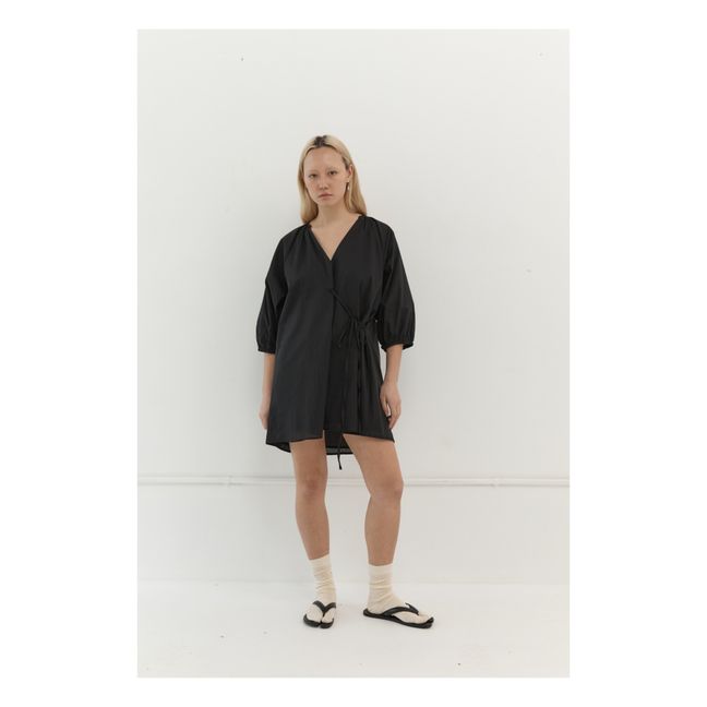 The Double Tencel Dress | Schwarz