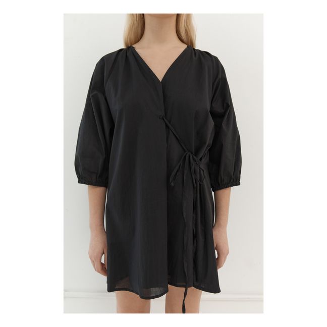 The Double Tencel Dress | Schwarz