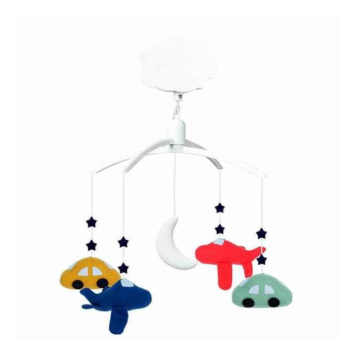 Organic Cotton Musical Mobile - Cars and Planes- Product image n°0