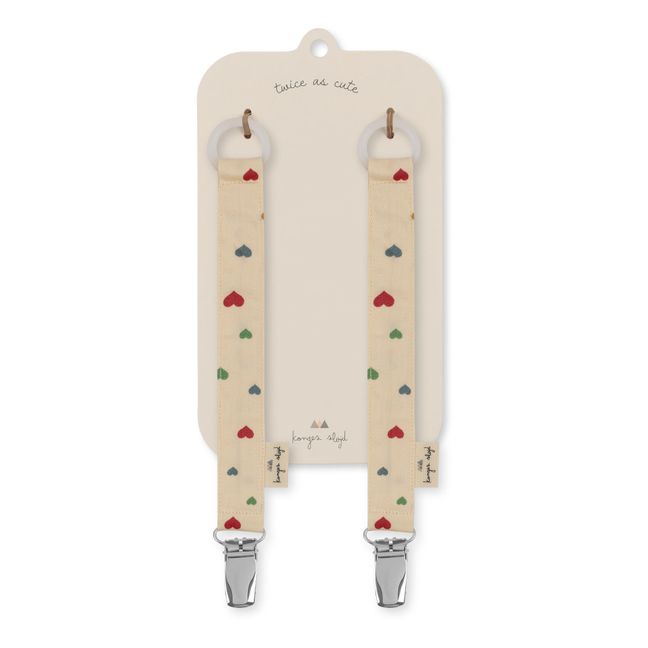 Schnullerkette aus Bio-Baumwolle - 2er-Set