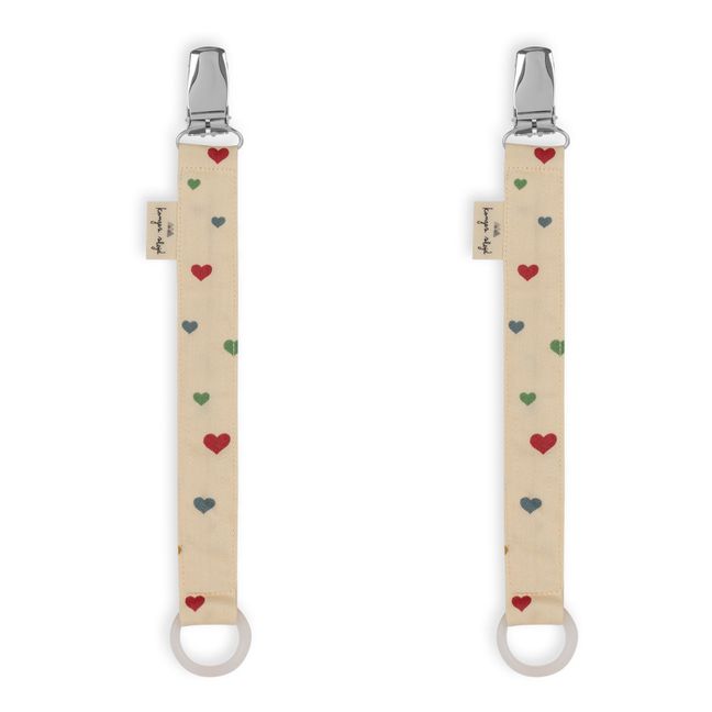 Organic Cotton Pacifier Clips - Pack of 2
