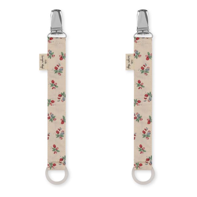 Organic Cotton Pacifier Clips - Pack of 2 | Crudo