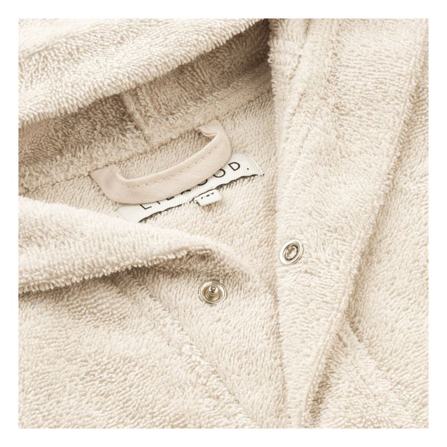 Bademantel aus Bio-Baumwolle | Beige