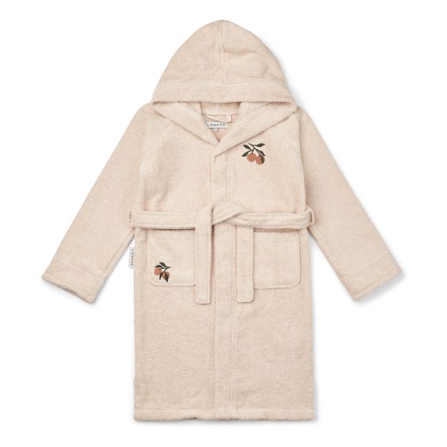 Peignoir en coton bio | Rose pêche