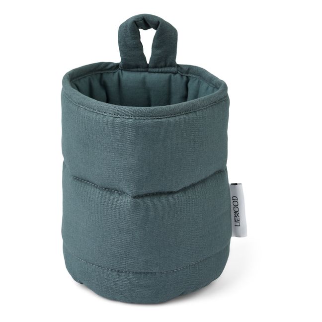 Faye Organic Cotton Storage Basket | Grey blue