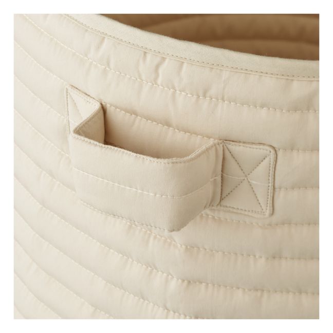 Panier de rangement en coton bio Lia | Sable