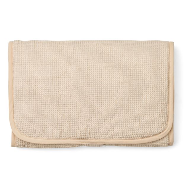 Matelas à langer de voyage en coton bio Kyra | Beige