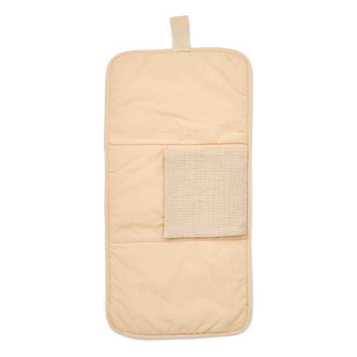 Kyra Organic Cotton Travel Changing Mat | Beige- Imagen del producto n°1