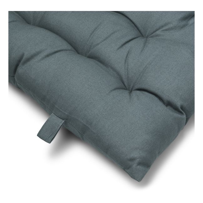 Matelas de sol en coton bio Barney | Bleu gris