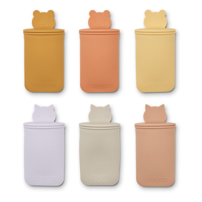 Moules à glaces en silicone Malik - Set de 6 | Beige