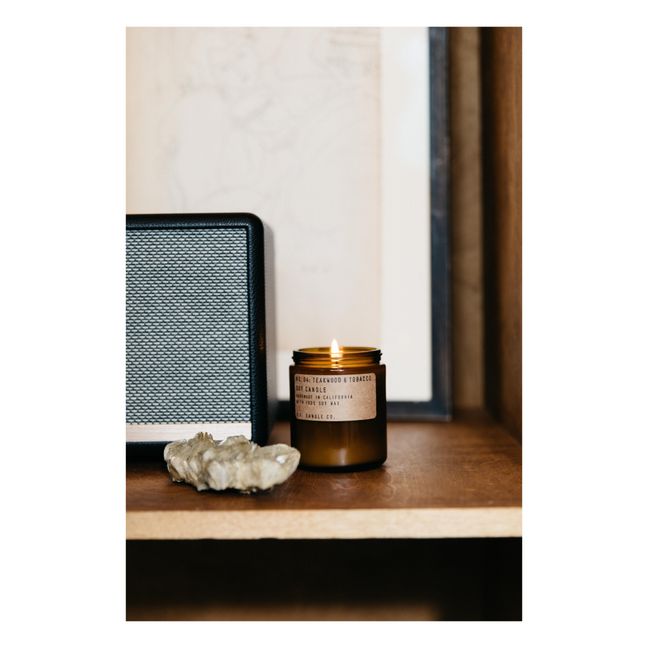 Vela perfumada de soja n°4 Madera de teca y tabaco - 200 g