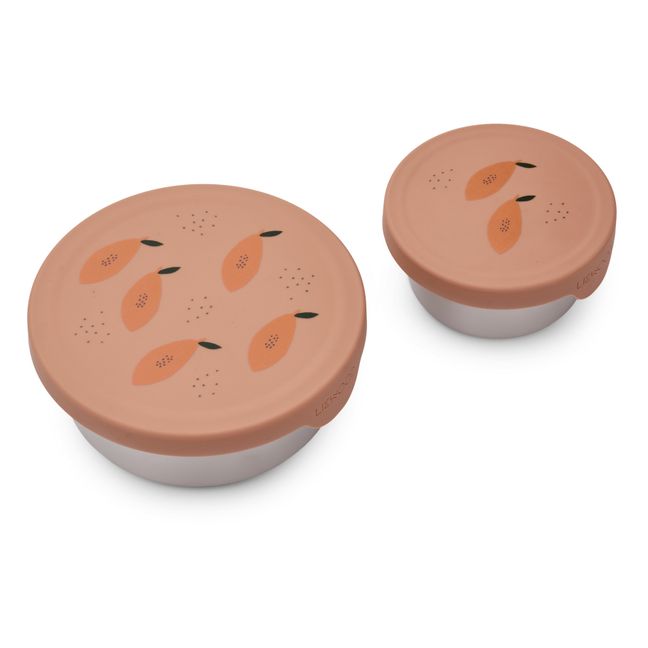 Fiby Snack Containers - Set of 2 | Rosa