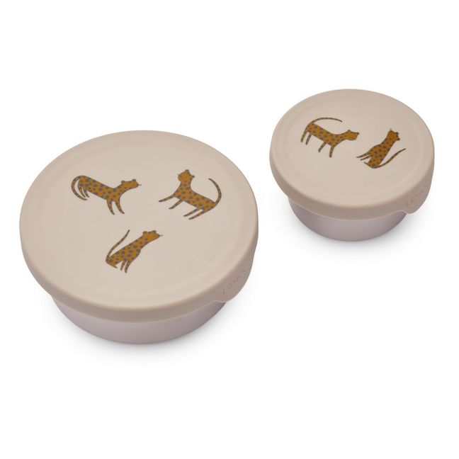 Fiby Snack Containers - Set of 2 | Beige