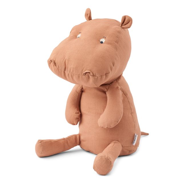 Hedvig Organic Cotton Hippo Plushie | Rosa