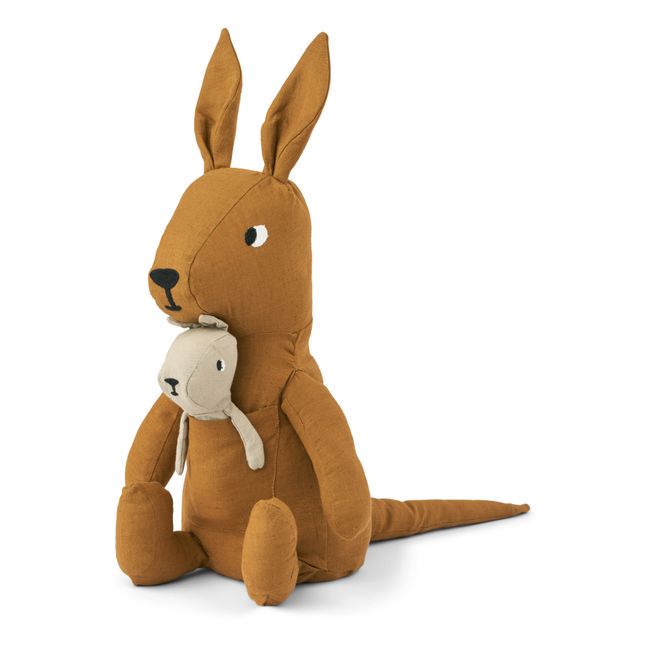 Halfdan Organic Cotton Kangaroo Plush | Caramello