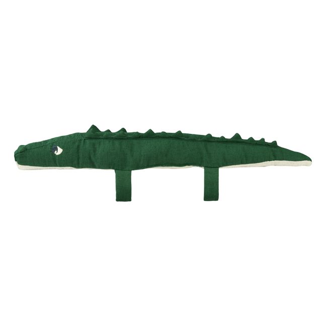 Peluche velcro Magne en coton bio | Vert foncé