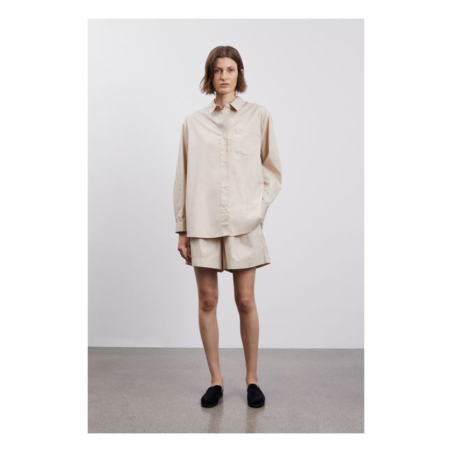 Chemise Edgar Popeline de Coton Bio | Sable