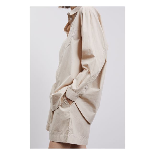 Edgar Organic Cotton Poplin Shirt | Sand