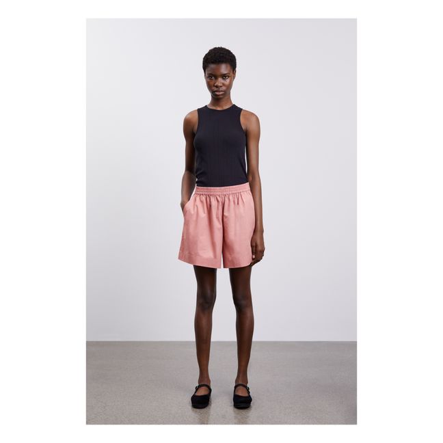 Short Edgar Popeline de Coton Bio | Bois de rose