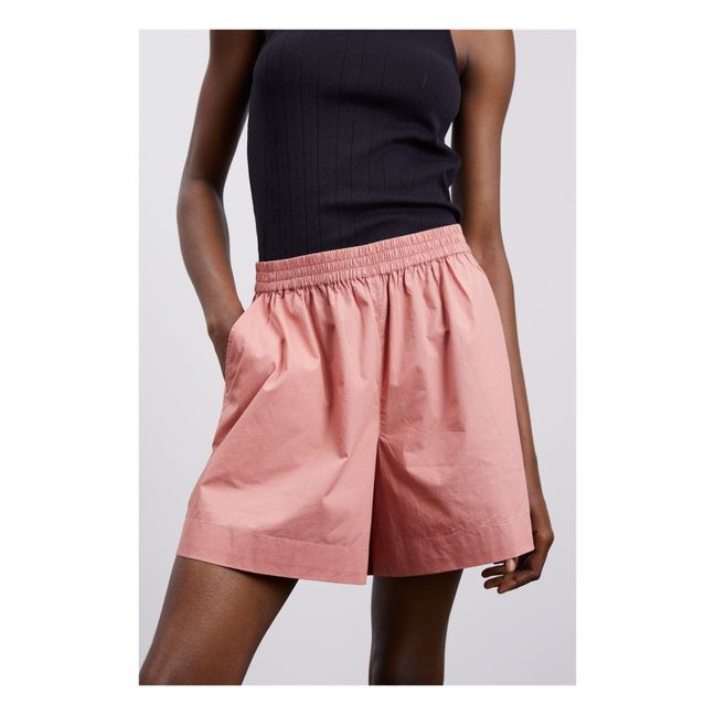 Short Edgar Popeline de Coton Bio | Bois de rose