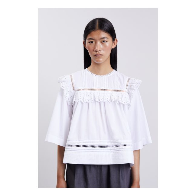 Camicetta Asha in cotone organico | Bianco