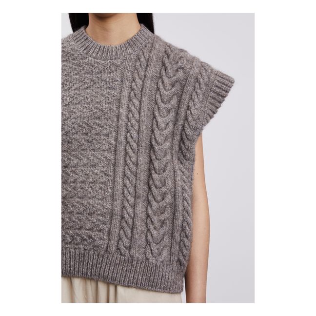 Gilet Ingeborg in lana | Marrone