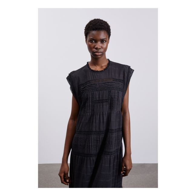 Anjali Organic Cotton Dress | Nero