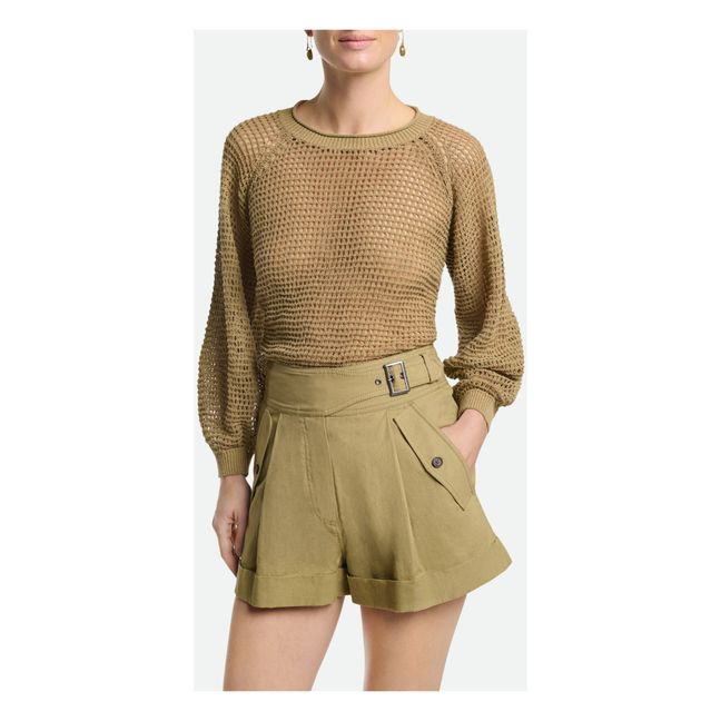 Pantalón corto Tobby de lino | Oliva